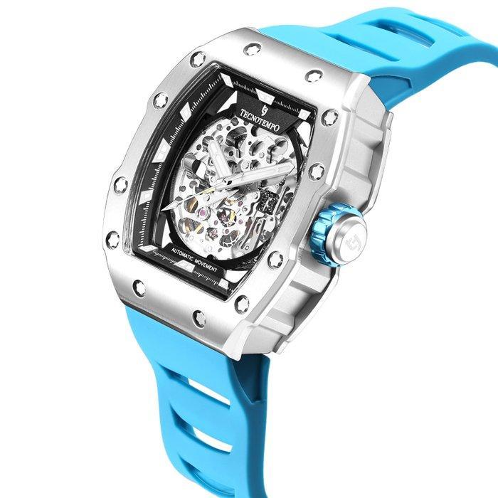 Tecnotempo - Automatic - Skeleton - - TT.SK.AZ - Heren -, Handtassen en Accessoires, Horloges | Heren