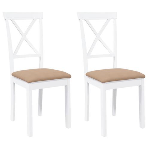 Eetkamerstoelen Knalprijs! -35% Hout, 2 Stuks!, Huis en Inrichting, Stoelen, Wit, Twee, Nieuw, Verzenden