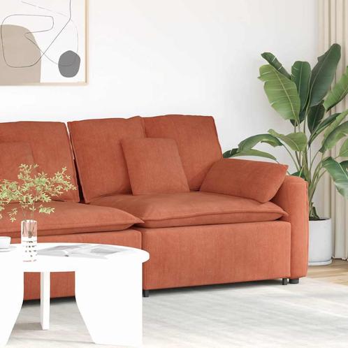 vidaXL Modulaire bank Armleuning eindmodule met kussens 100, Huis en Inrichting, Zetels | Voetbanken en poefs, Nieuw, Verzenden