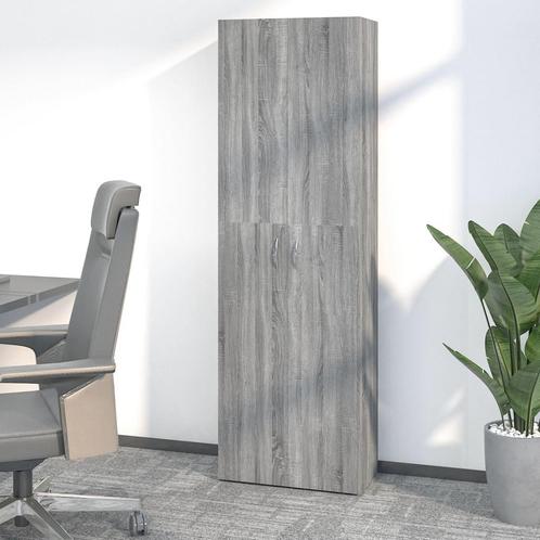 vidaXL Armoire de bureau Sonoma gris 60x32x190 cm Bois, Maison & Meubles, Armoires | Autre, Neuf, Envoi