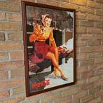 Coca-cola - Ca 1970 Mirror - Reclamebord - Glas, Hout, Antiek en Kunst