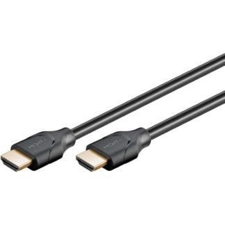 HDMI kabel 8K | Goobay | 1.5 meter (60Hz, HDR, Zwart), Audio, Tv en Foto, Audiokabels en Televisiekabels, Verzenden