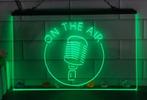 Studio microfoon neon bord lamp LED verlichting reclame lich, Huis en Inrichting, Verzenden, Nieuw