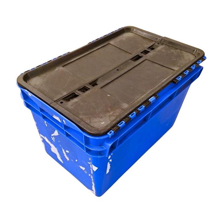 Distributiebak 600x400x374 mm 60L Nestbaar Stapelbaar blauw, Bricolage & Construction, Bricolage & Rénovation Autre, Enlèvement ou Envoi