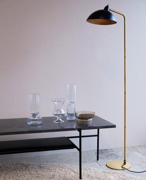 Dyberg Larsen - Lampadaire - Futura - Grand - Laiton/Noir -, Antiek en Kunst, Antiek | Verlichting