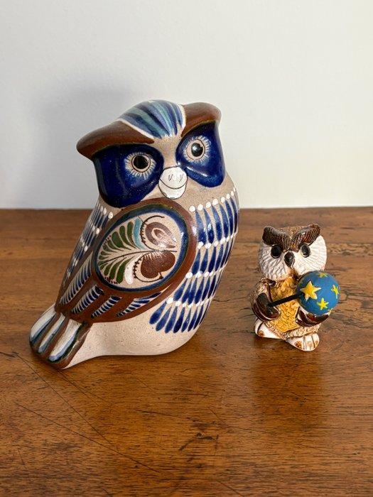 Beeldje - Collection de chouettes (8) - Messing cloisonné,, Antiek en Kunst, Curiosa en Brocante