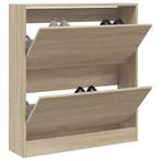 vidaXL Schoenenkast 80x21x87,5 cm bewerkt hout sonoma, Huis en Inrichting, Verzenden, Nieuw