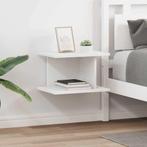 vidaXL Nachtkastje 2 pcs Wit 40 x 30 x 25 cm Bewerkt hout, Huis en Inrichting, Slaapkamer | Nachtkastjes, Verzenden, Nieuw