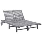 vidaXL Ligbed 2-persoons massief acaciahout, Tuin en Terras, Ligbedden, Verzenden, Nieuw