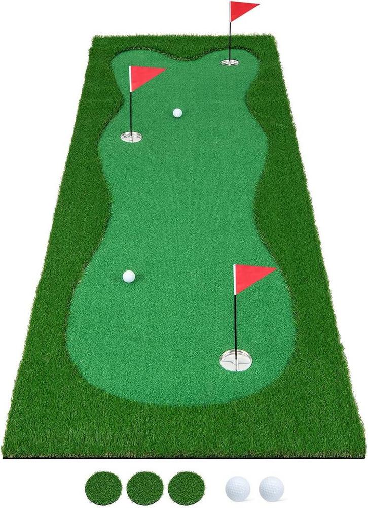 Putting mat golf - Golfmat - 300x100 cm - Groen - COSTWAY, Sports & Fitness, Golf, Envoi
