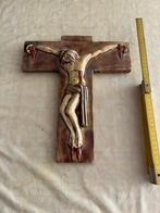 Antique Croix - Faïence - 1950-1960 - 35 cm, Antiek en Kunst