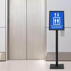 vidaXL Pedestal Poster Stand Zilver a3 PVC en gietijzer, Verzenden