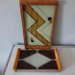 ART DECO - Plateau (2) - Design Bauhaus, bois, verre, métal, Antiek en Kunst
