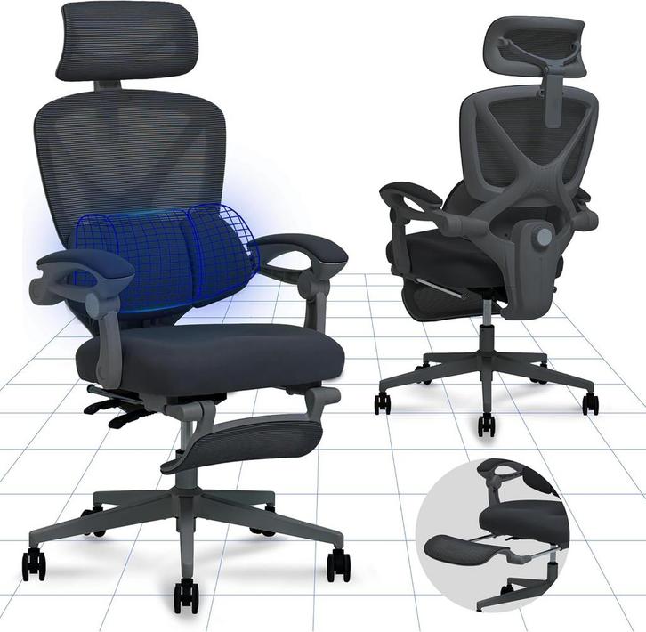 Ergonomische Bureaustoel -  Office Chair - Gamestoel - Volwa, Huis en Inrichting, Bureaustoelen, Nieuw, Verzenden