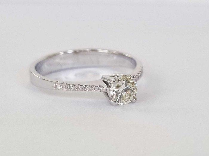 Bague de fiançailles - 18 carats Or blanc - 0.58ct. tw., Bijoux, Sacs & Beauté, Bijoux anciens