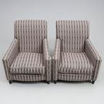 Fauteuil (2) - Set van twee gestoffeerde fauteuils met