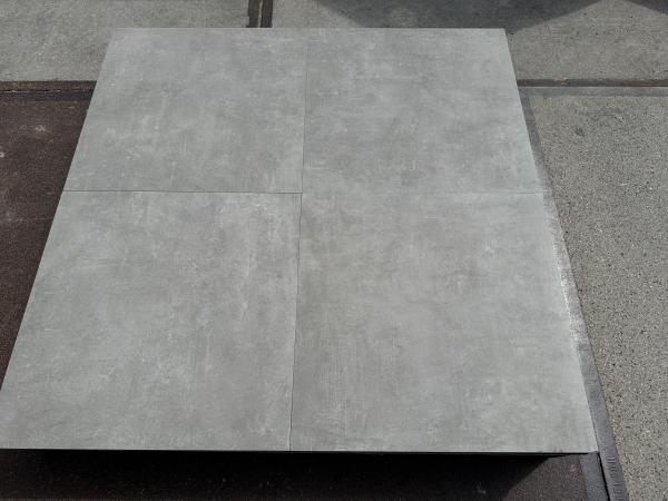 Veiling - 41,04 M2 Keramische Tegel Betonlook Grijs 60x60x3, Tuin en Terras, Tegels en Klinkers