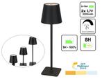 Oplaadbare Tafellamp Zwart | Ideaal voor de Camping, Verzenden, Minder dan 50 watt, Staande lamp, Led