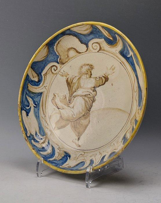 Naar Raphael (Loggia Vaticaan) - Plat - Faïence - Dieu crée, Antiek en Kunst, Antiek | Glaswerk en Kristal