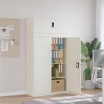 vidaXL Archiefkast 90x40x180 cm staal wit, Huis en Inrichting, Kasten | Overige, Verzenden, Nieuw
