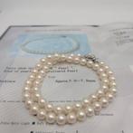 Zonder Minimumprijs - Halsketting Zilver Parel - Akoya 7.5mm