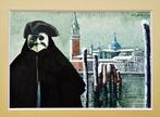 Loïc Dubigeon (1934-2001) - Winters carnaval in Venetië