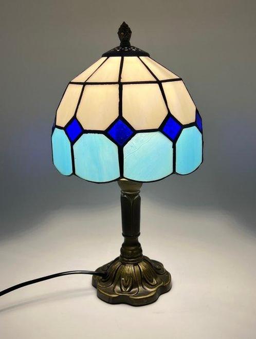 Lampe de table - Vitrail - Lampe style Tiffany, Antiek en Kunst, Kunst | Designobjecten