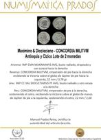 Empire romain. Maximino & Diocleciano. Silvered Antoninianus