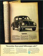 REMEMBER THOSE GREAT VOLKSWAGEN ADS ?, Livres, Autos | Livres, Ophalen of Verzenden
