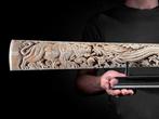 PAS DE PRIX DE RÉSERVE - Énorme ivoire de espadon sculpté, Antiek en Kunst
