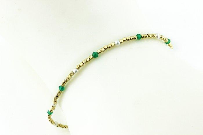 Zonder Minimumprijs - Bedelarmband - 18 karaat Geel goud, Handtassen en Accessoires, Antieke sieraden