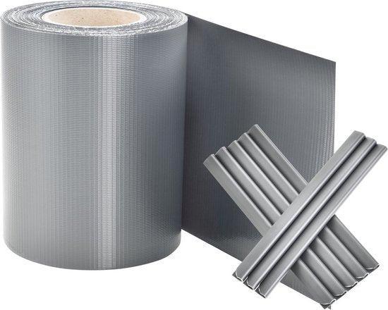 2dekans | PVC Privacystrip - 1 stuk - Grijs, Tuin en Terras, Zonneschermen, Ophalen of Verzenden