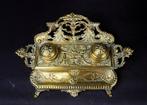 Encrier - met mythische Feniksen - messing - inktstel, Antiek en Kunst, Curiosa en Brocante