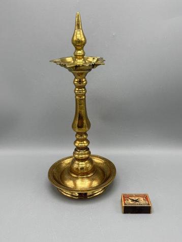 Lampe à huile - Laiton - Lampe à huile de Travancore