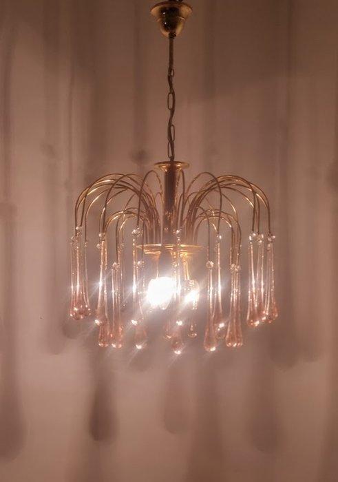 Lustre - Design Wasserfall, lampe à goutte - Métal, verre de, Antiek en Kunst, Antiek | Verlichting