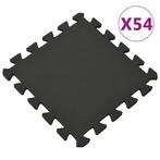 vidaXL Tapis de sol 54 pcs 4,86 Mousse EVA Noir, Sports & Fitness, Verzenden, Neuf