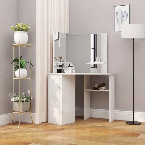 vidaXL Kaptafel hoekmodel wit, Huis en Inrichting, Tafels | Kaptafels, Nieuw, Verzenden