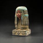 Replica van het oude Egypte Stenen borstbeeld van koningin, Antiek en Kunst