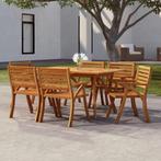 vidaXL Tuintafel 150x90x75 cm massief acaciahout, Tuin en Terras, Verzenden, Nieuw