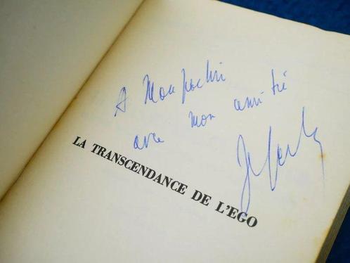 Jean-Paul Sartre - La Transcendance de l’Ego [envoi, Antiek en Kunst, Antiek | Boeken en Manuscripten
