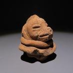 Maya Terracotta Hoofdfiguur. ca. 600 - 900 n.Chr. Hoogte 5,2