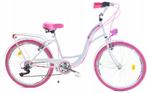 Meisjesfiets - 24 inch fiets - stadsfiets - wit roze, Ophalen of Verzenden, Nieuw