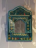 miroir en bois peint en forme de fenêtre oriental - Miroir, Antiquités & Art, Curiosités & Brocante