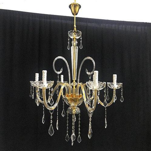 Artelight - Kroonluchter - Kristal - 6 lampen, Antiek en Kunst, Antiek | Verlichting