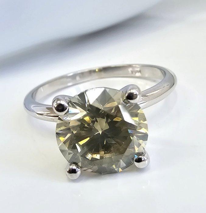 Zonder minimumprijs - Ring - 14 karaat Witgoud - 2.81ct. tw., Bijoux, Sacs & Beauté, Bagues