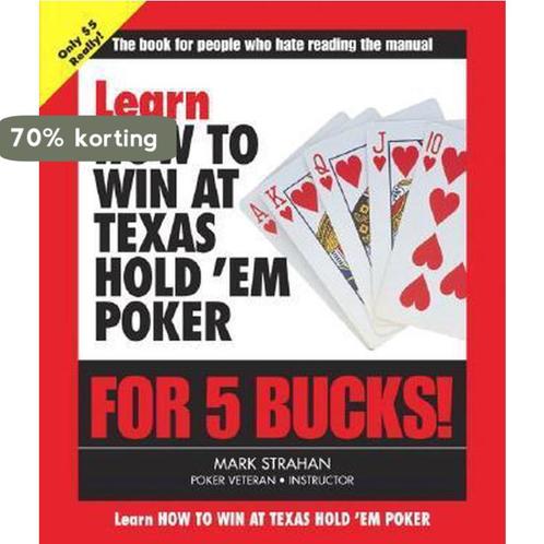 Learn How To Win At Poker For 5 Bucks 9780321287816, Boeken, Overige Boeken, Gelezen, Verzenden