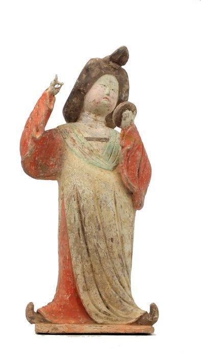 Oud Chinees, Tang-dynastie Terracotta Een grote en, Verzamelen, Mineralen en Fossielen