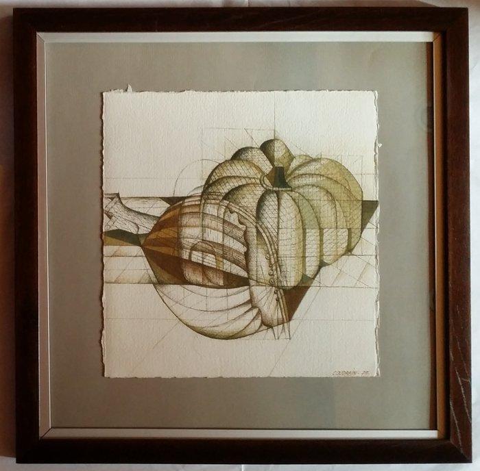 Brigitte Coudrain (1934) - Unique work from 1979, handsigned, Antiek en Kunst, Kunst | Schilderijen | Modern