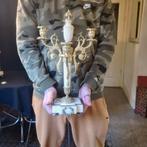 Kaarsenhouder (2) - Verguld brons - Empire kandelaars, Antiek en Kunst