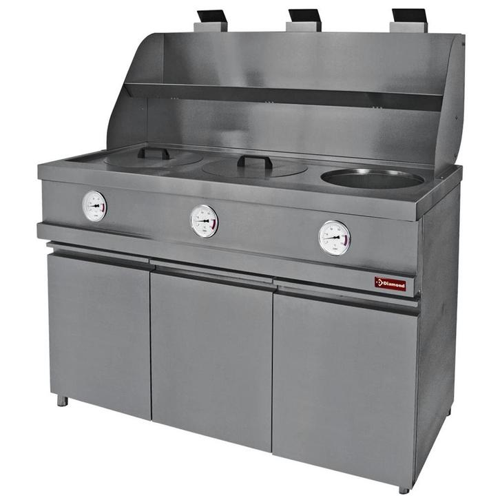 Friteuse | HEAVY DUTY | Gas | 13+13+13L | 0°C/200°C | 48kW, Articles professionnels, Horeca | Équipement de cuisine, Envoi